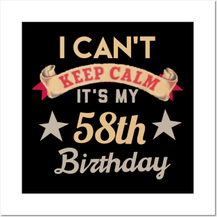 58th birthday gift Posters and Art